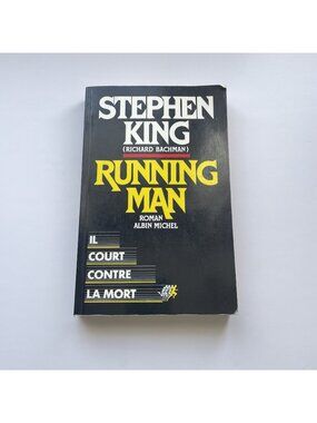 Rare VTG Running Man by King / Bachman French Version  (France 1988 soft)